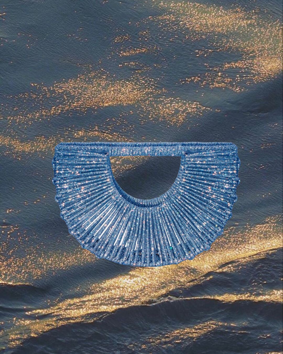 Daisy Jewel Bag – Ice Blue