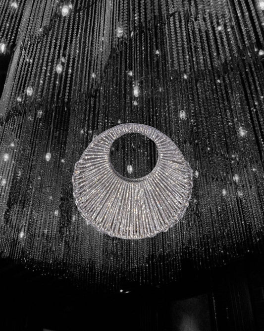 Sara Jewel Mini Bag – Silver-Medium