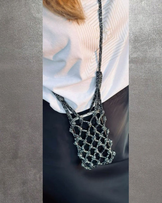 Phone Bag - Silver Dark Grey