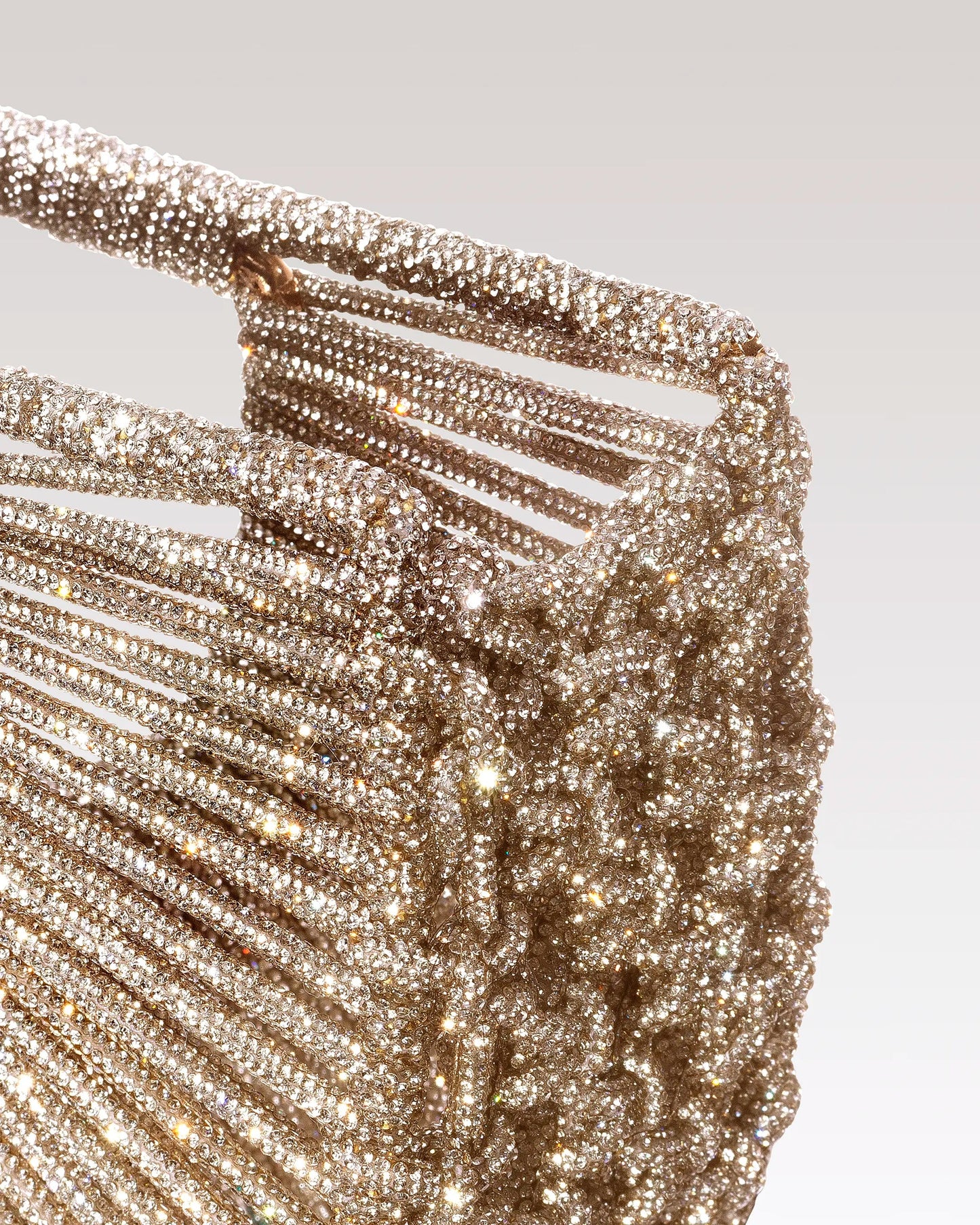 Daisy Jewel Bag- Champagne Gold