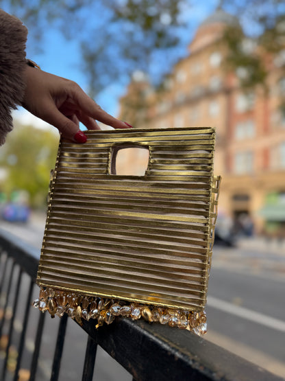 CHAMPAGNE DRIP BAG-Gold