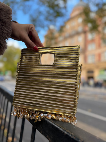 CHAMPAGNE DRIP BAG-Gold