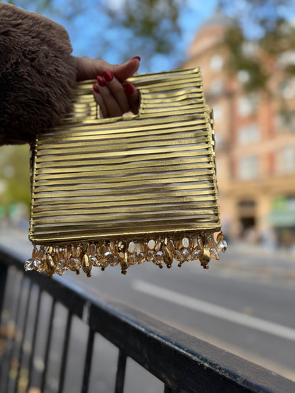 CHAMPAGNE DRIP BAG-Gold