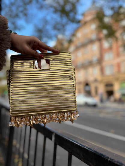 CHAMPAGNE DRIP BAG-Gold