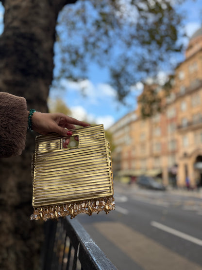CHAMPAGNE DRIP BAG-Gold