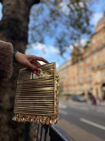 CHAMPAGNE DRIP BAG-Gold