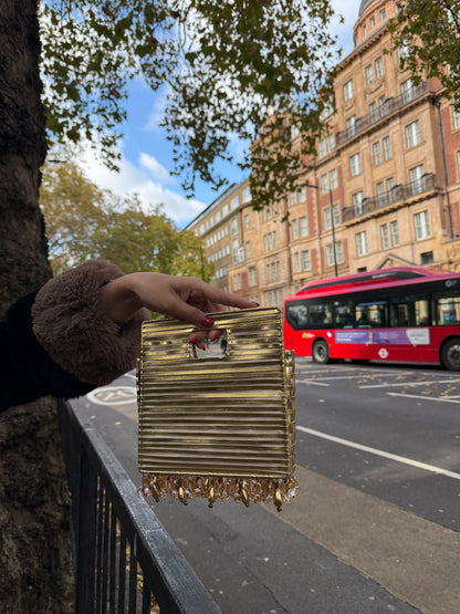 CHAMPAGNE DRIP BAG-Gold