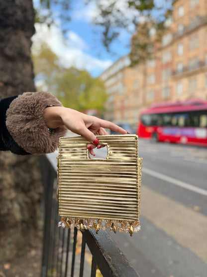 CHAMPAGNE DRIP BAG-Gold