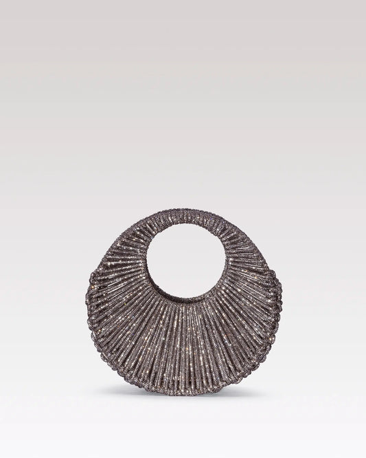 Sara Jewel Mini Bag – Grey-Medium