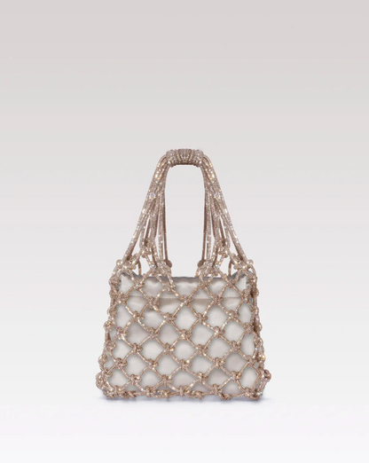 Satin Mesh Bag - Golden