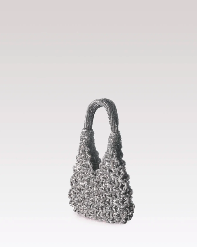 Celestia Mini Jewel Bag - Silver