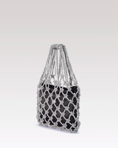 Satin Mesh Bag - Black