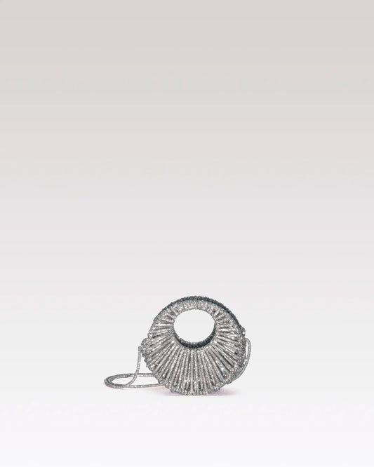 Sara Jewel Mini Bag – Silver-Mini